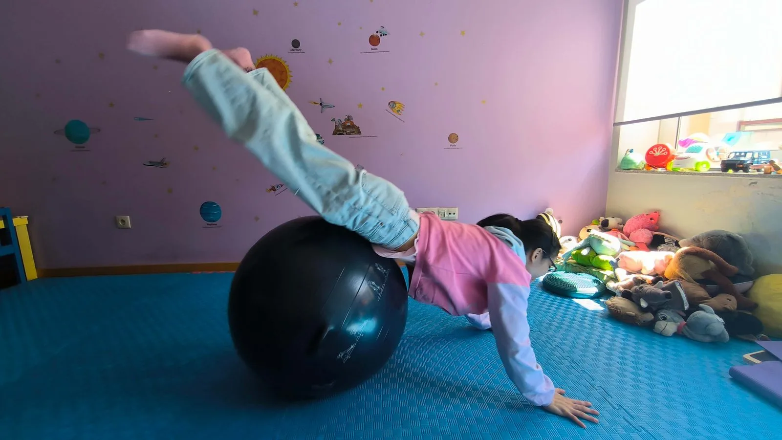 Trabalho postural com bola